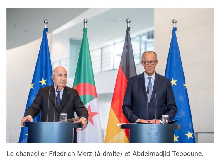 Coopération bilatérale: Berlin et Alger adoptent un « agenda stratégique » de partenariat